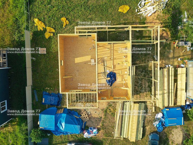 Строительство дома в деревне Гришкино Большое муниципальный округ Калининский